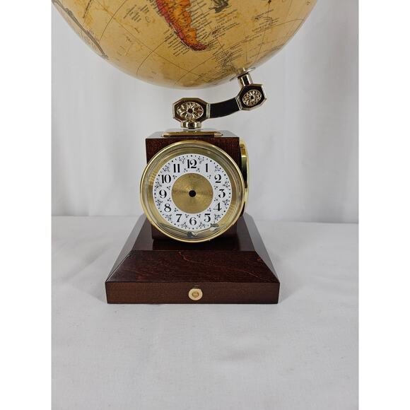 Vintage SBC Replogle 9" Weather Watch Off-White Antique Ocean Desktop Globe - Picture 3 of 7